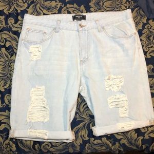 Forever 21 light blue denim shorts